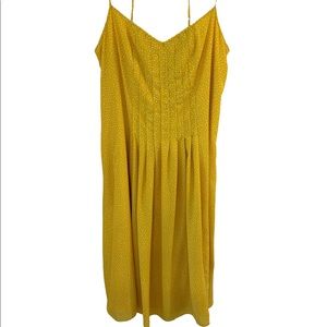 BANANA REPUBLIC | Yellow and White Speckled Plus Size Dress Size 20